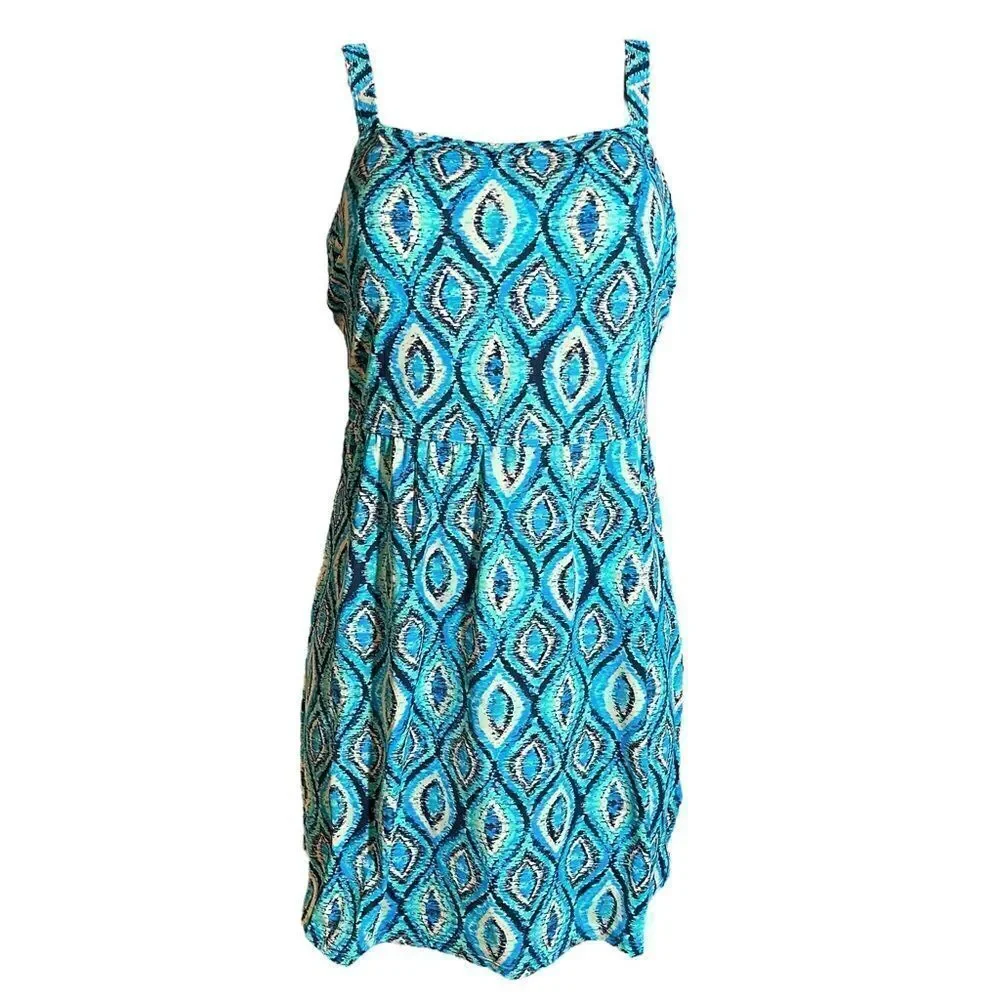 AmberNoon II by Dr. Erum Ilyas UPF 50 Swim Dress w/ Wrap Skirt